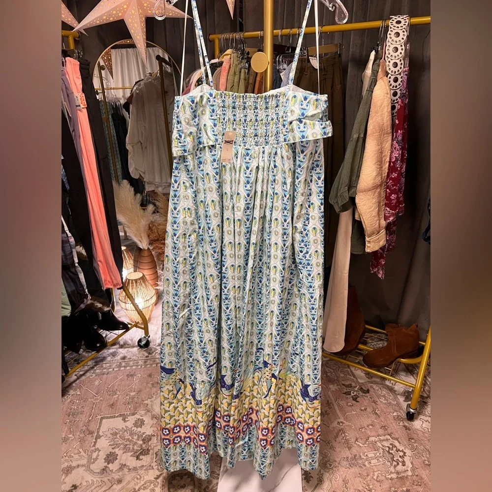 Anthropologie Sleeveless Square Neck Aline Maxi Dress - Picture 6 of 8